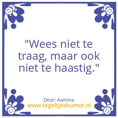 Tegeltje: Balans/ Geduld