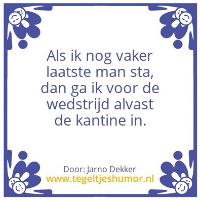 Tegeltje: Laatste man