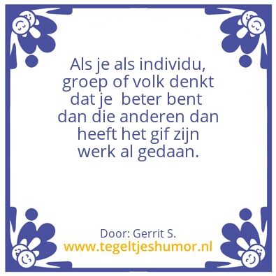 Tegeltje: Ik ben Gerrit.