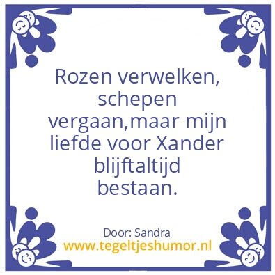Tegeltje: liefde