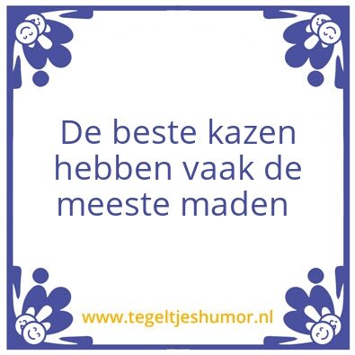 Tegeltje: Kazen