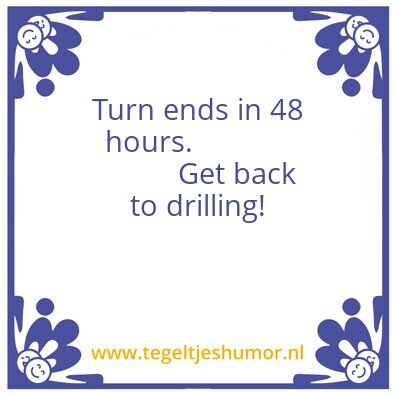 Tegeltje: turmoil