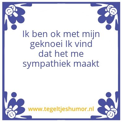Tegeltje: Oke