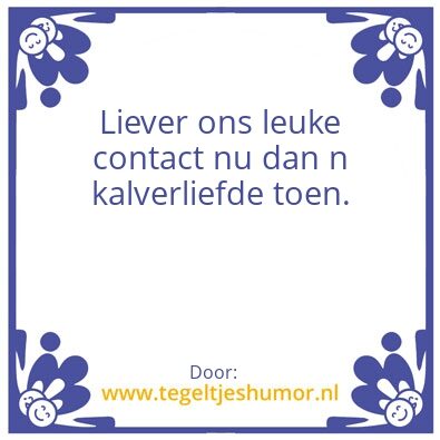 Tegeltje: Tegeltje