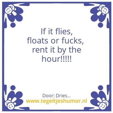 Tegeltje: Advise
