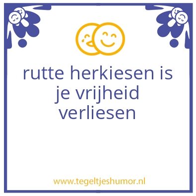 Tegeltje: no