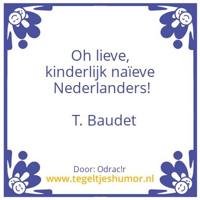 Tegeltje: Monsieur Baudet