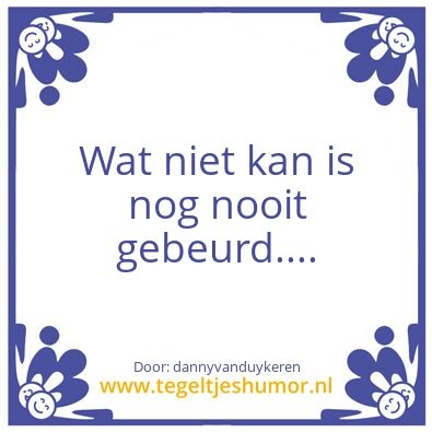 Tegeltje: Tegel