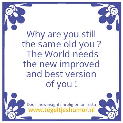 Tegeltje: We are not  Good yet !.