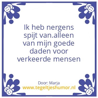 Tegeltje: Waarheid