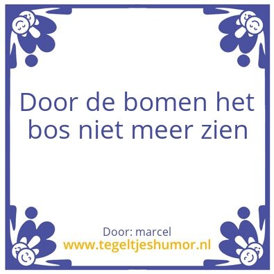 Tegeltje: boom