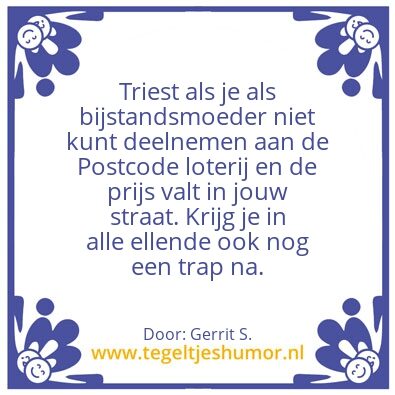 Tegeltje: Ik ben Gerrit.