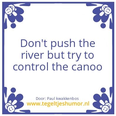 Tegeltje: Het juiste doen