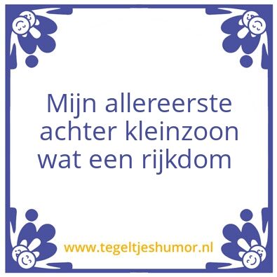 Tegeltje: oma 85 jaar