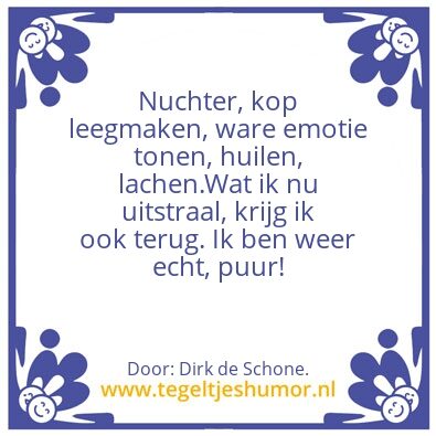 Tegeltje: Zoals ik wil zijn.