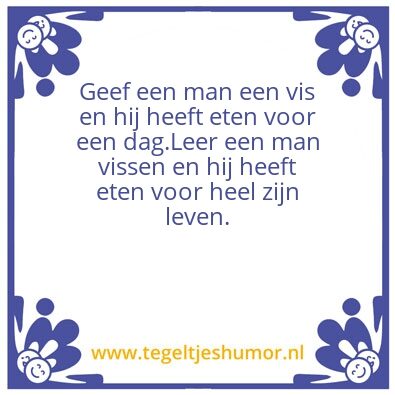 Tegeltje: vis