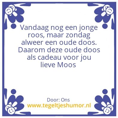 Tegeltje: Sarah van Vliet
