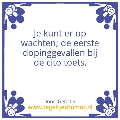Tegeltje: Ik ben Gerrit.