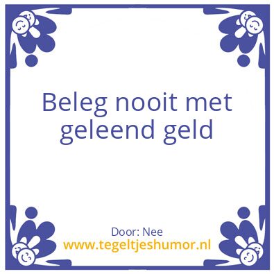 Tegeltje: Ja