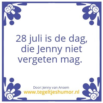 Tegeltje: Niet vergeten .