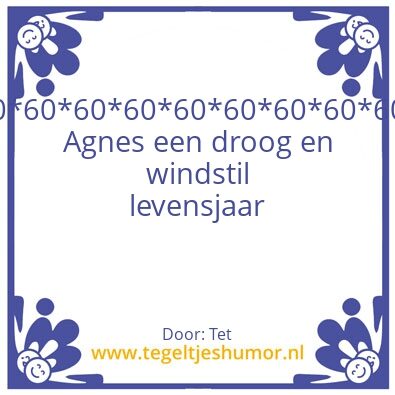 Tegeltje: 60