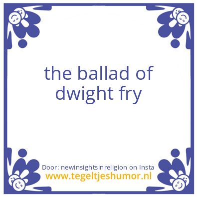 Tegeltje: If I am you and you are me..