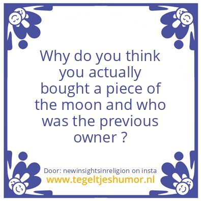Tegeltje: A Piece of the Moon ..