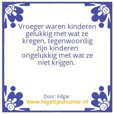 Tegeltje: Kinderen