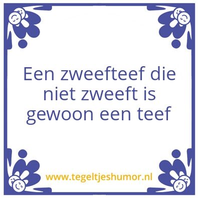Tegeltje: Zweefteef