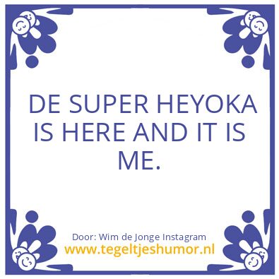 Tegeltje: Wim de Jonge Instagram