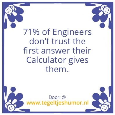 Tegeltje: Engineer