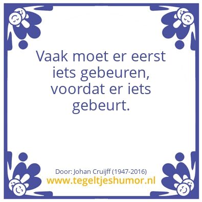 Tegeltje: Veranderen