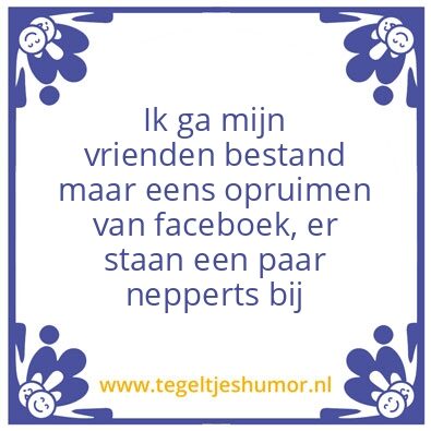 Tegeltje: ” vrienden “