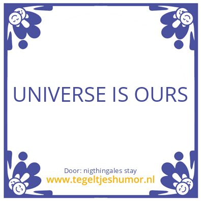Tegeltje: analog optical internet