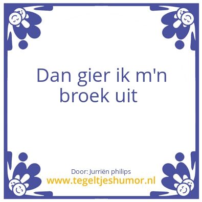 Tegeltje: Bla