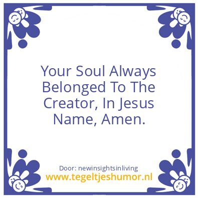 Tegeltje: We Are One.