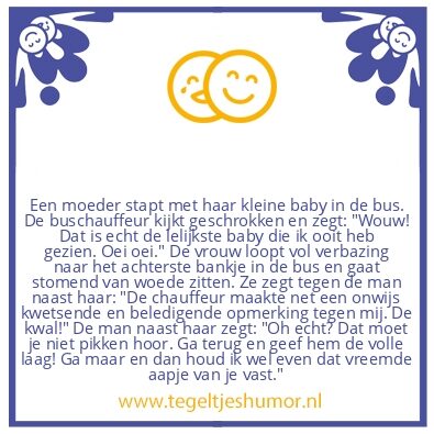 Tegeltje: Baby