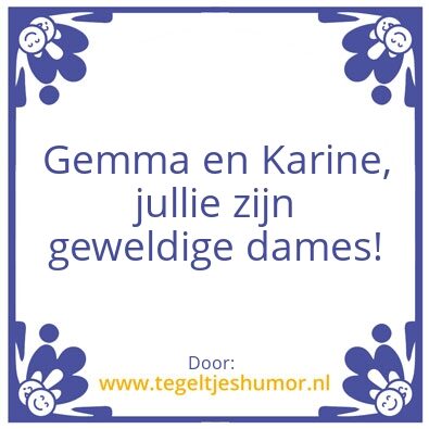 Tegeltje: Tegeltje