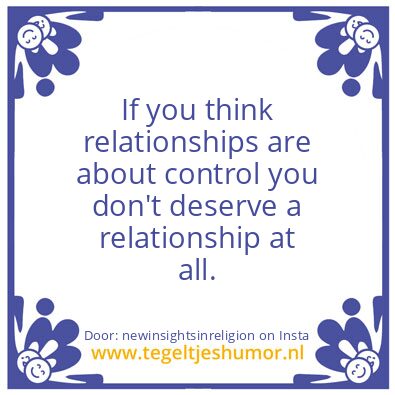 Tegeltje: Control.