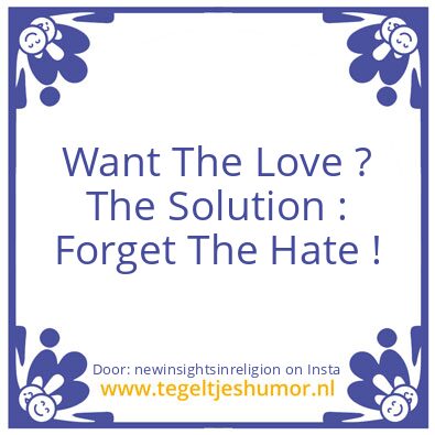 Tegeltje: Some people …