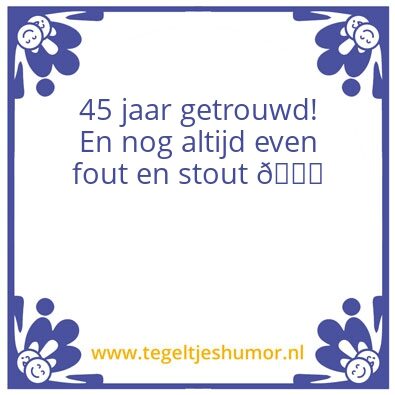 Tegeltje: Opa en oma