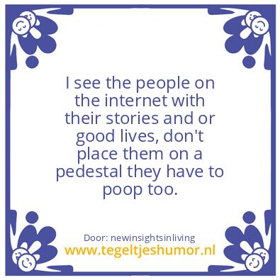 Tegeltje: poop