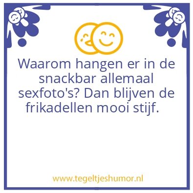 Tegeltje: frikandellen