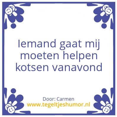 Tegeltje: Carrie
