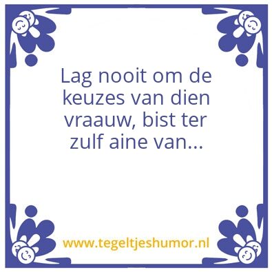 Tegeltje: Groningse humor