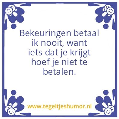 Tegeltje: Iets wat niet van jou is