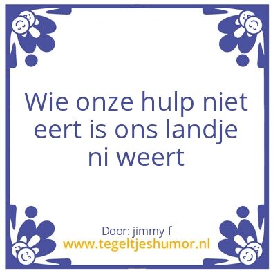 Tegeltje: Gastvrijheid