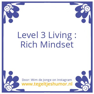 Tegeltje: Level 3 Living
