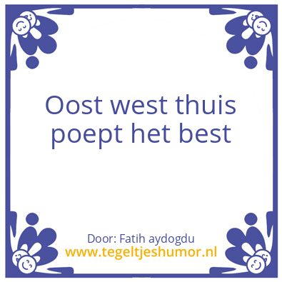 Tegeltje: Tegel humor