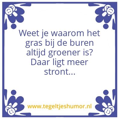 Tegeltje: Boerenwijsheid
